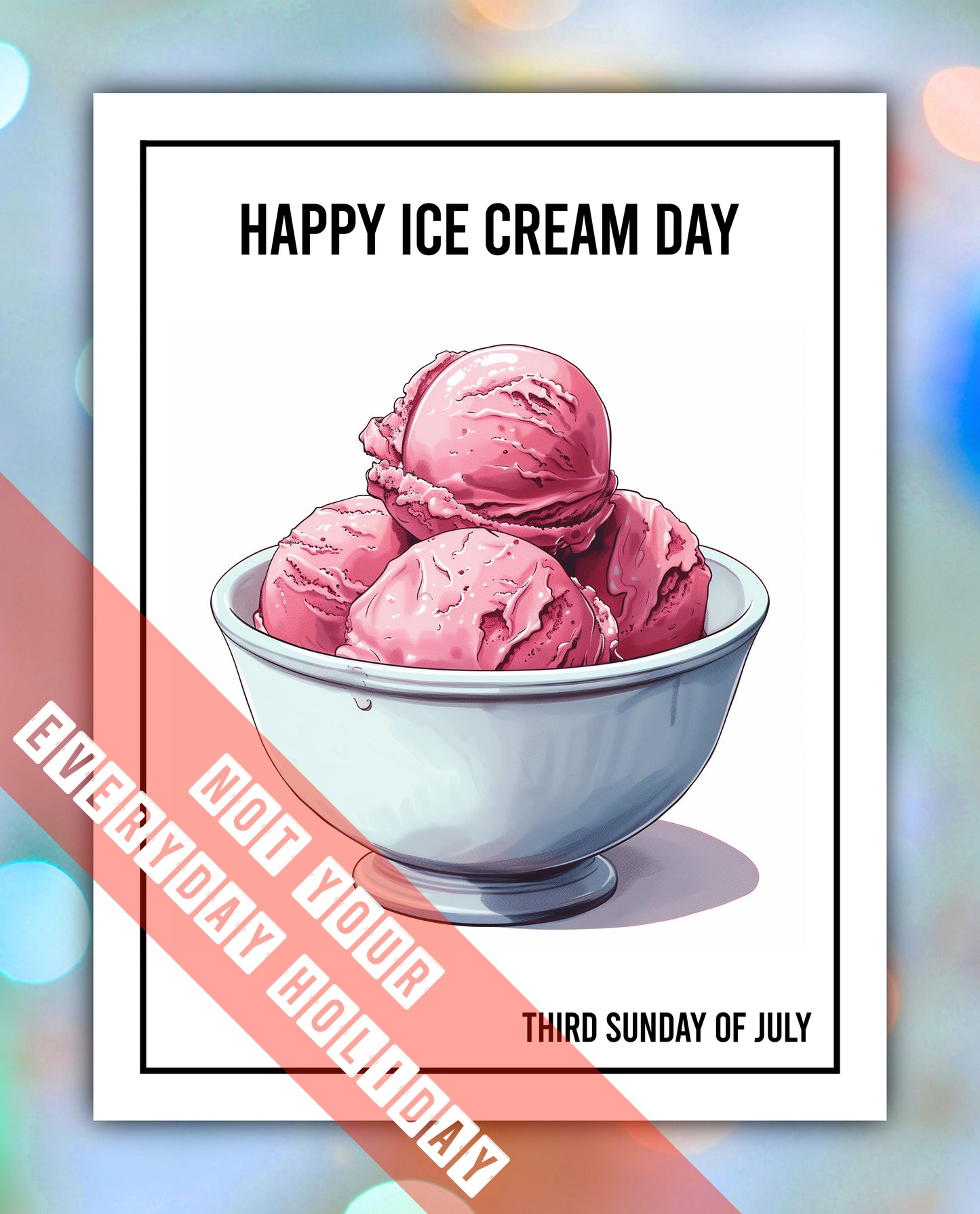 Ice Cream Day Greeting Card