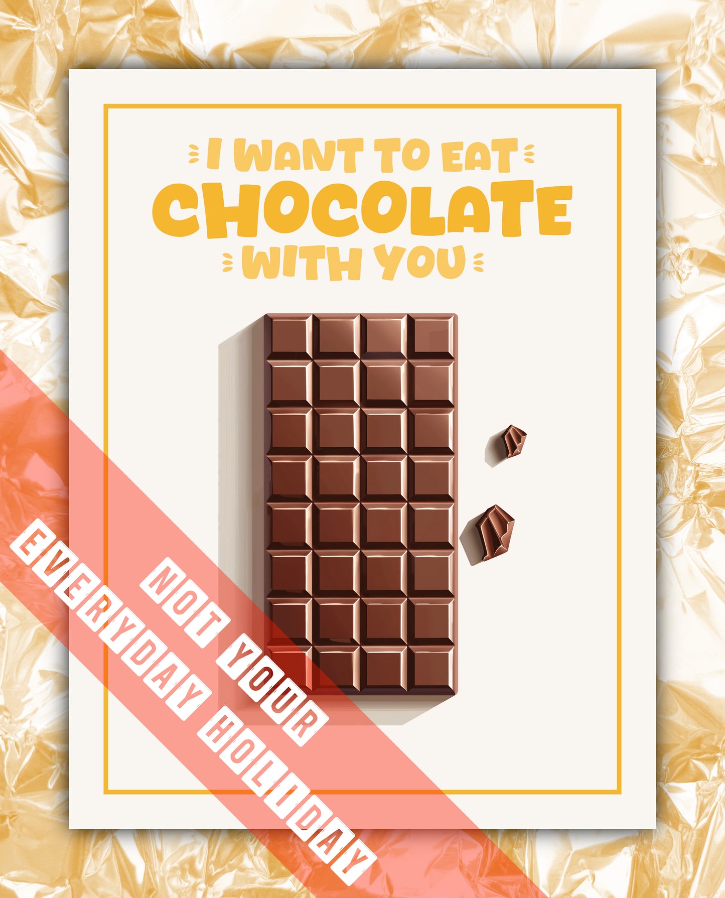 Milk Chocolate Day Greeting Card