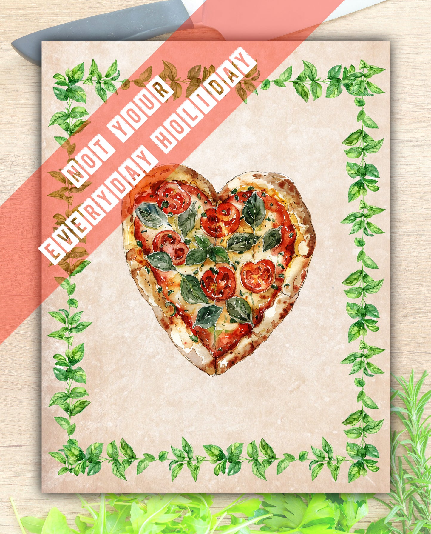 Pizza Day Greeting Card