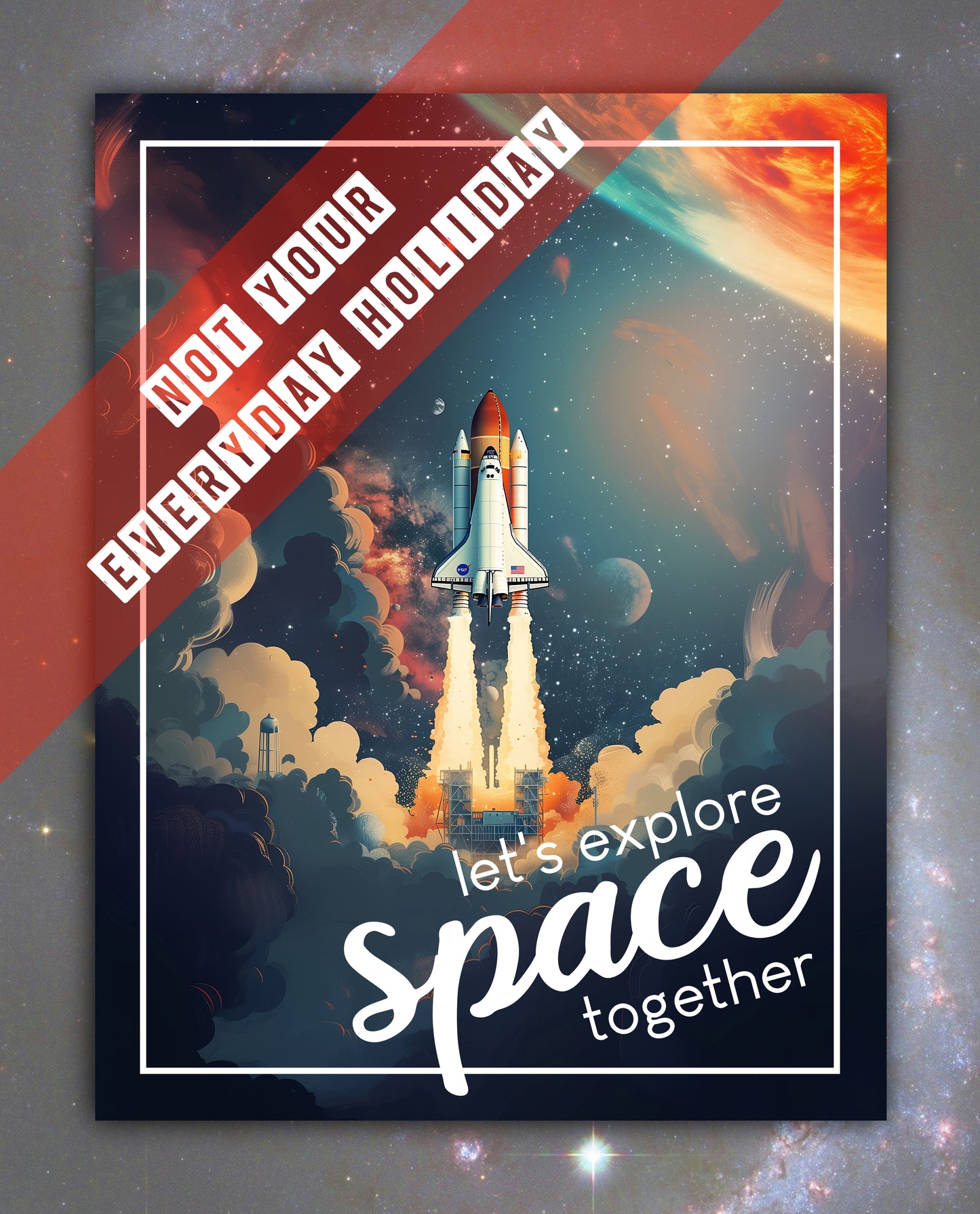 Space Exploration Day Greeting Day